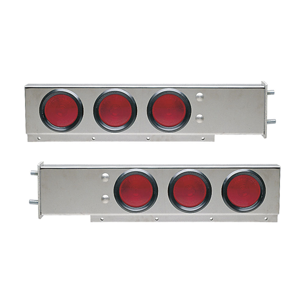 Stainless Steel Spring-Loaded Rear Light Bars with Incandescent Lights