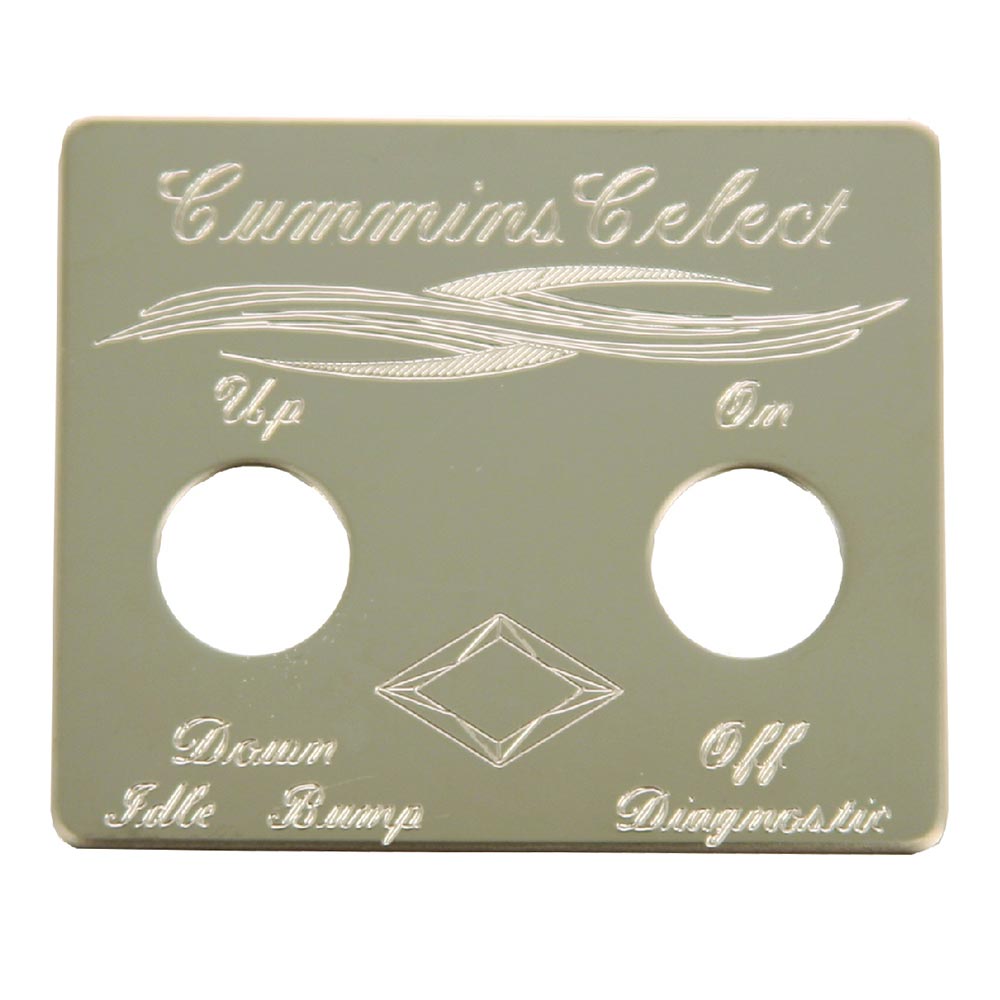 Cummins Select Switch Plate