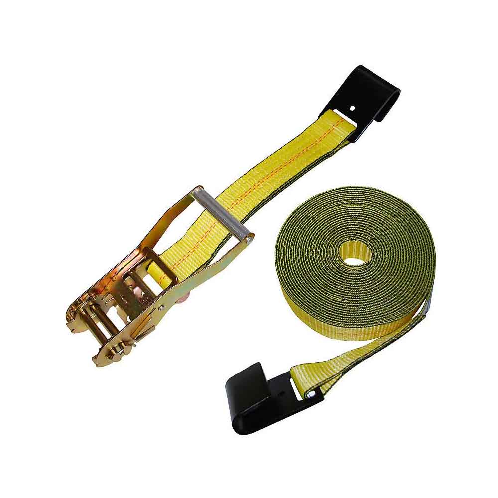 2" x 16' Ratchet Assembly with Flat Hooks