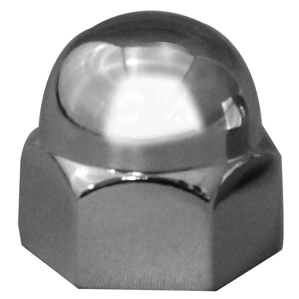 1/2" Chrome Zinc Acorn Nut Cover - Push On