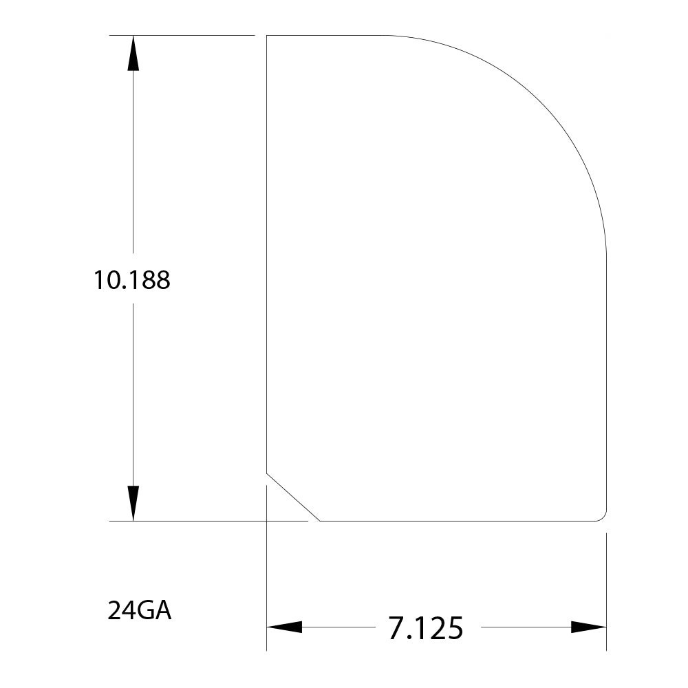 Driver Side Kick Panel Trim for Freightliner Classic, FLD