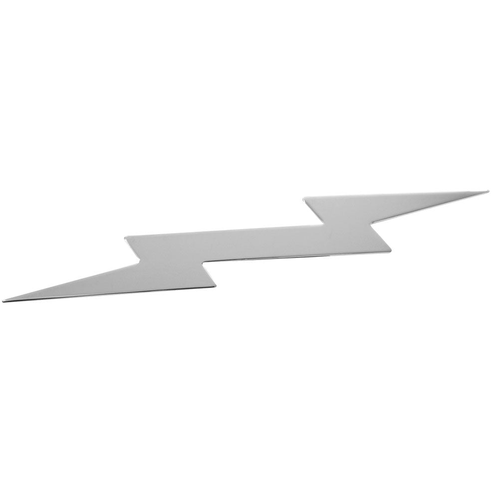 Chrome Large Lightning Bolt Cut Out Stud Mount