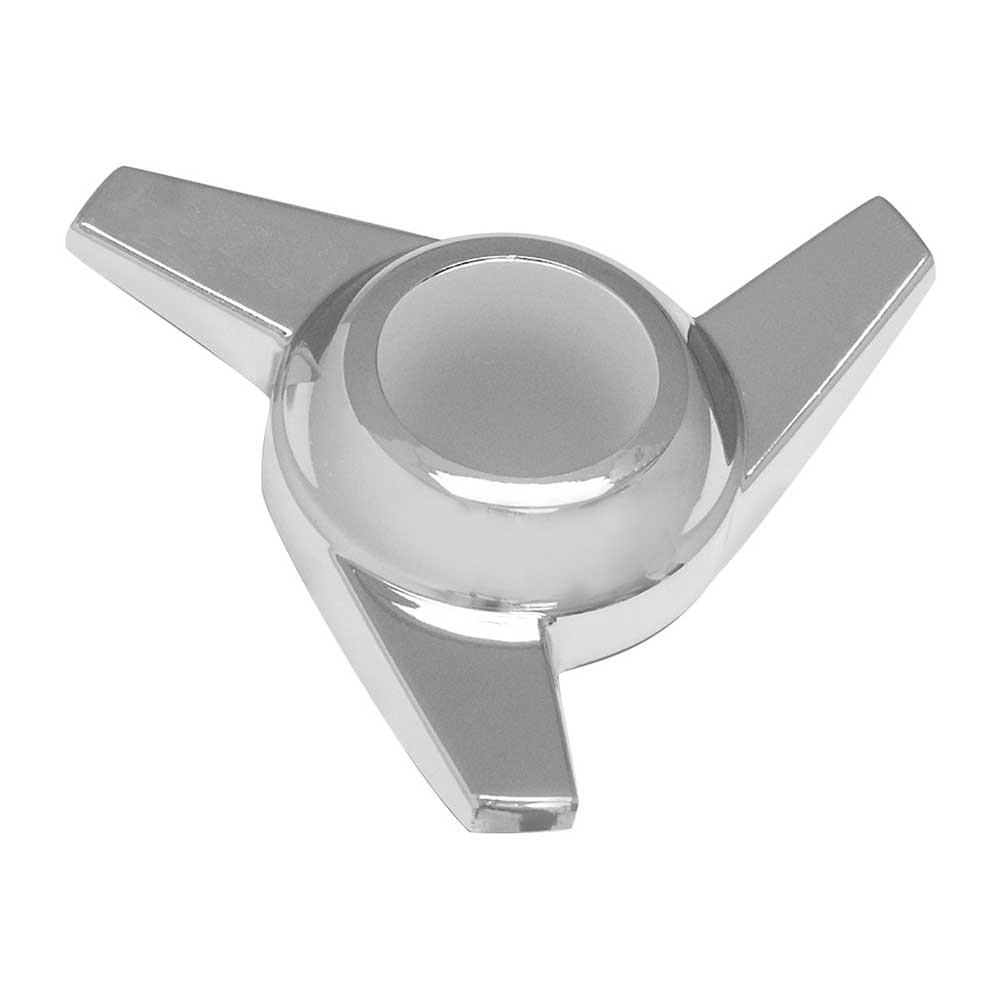 Chrome Knock-Off Spinner 3 Bar Swept Left