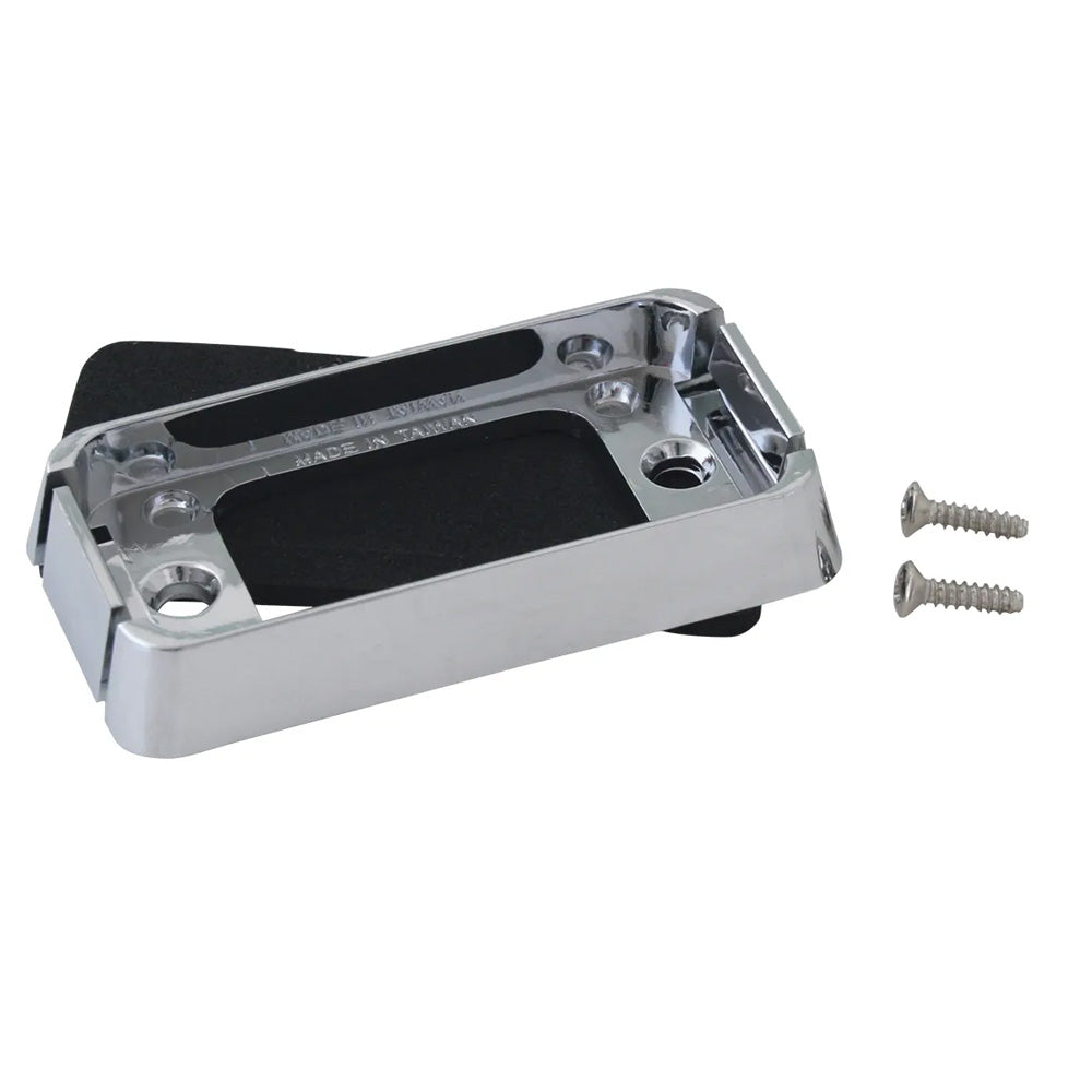 Rectangular Chrome Light Base