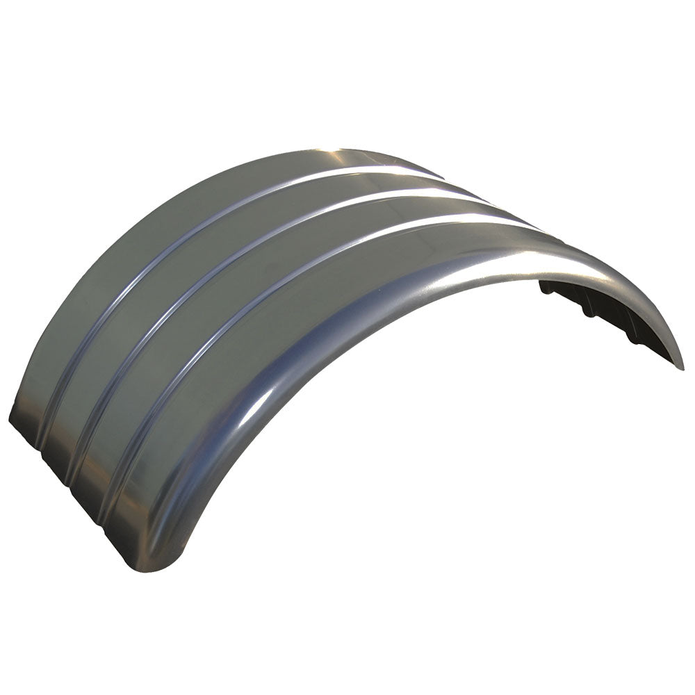 47" Ribbed Aluminum Full Radius Single Axle Fender