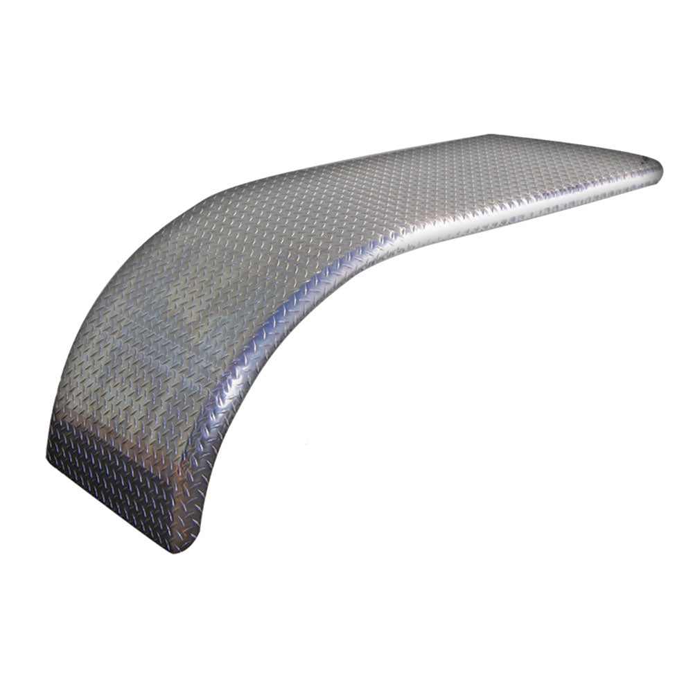 57 3/4" Aluminum Diamond Plate Half Tandem Single Radius
