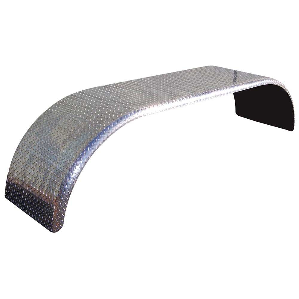 105" Diamond Plate Full Tandem Double Radius Fender