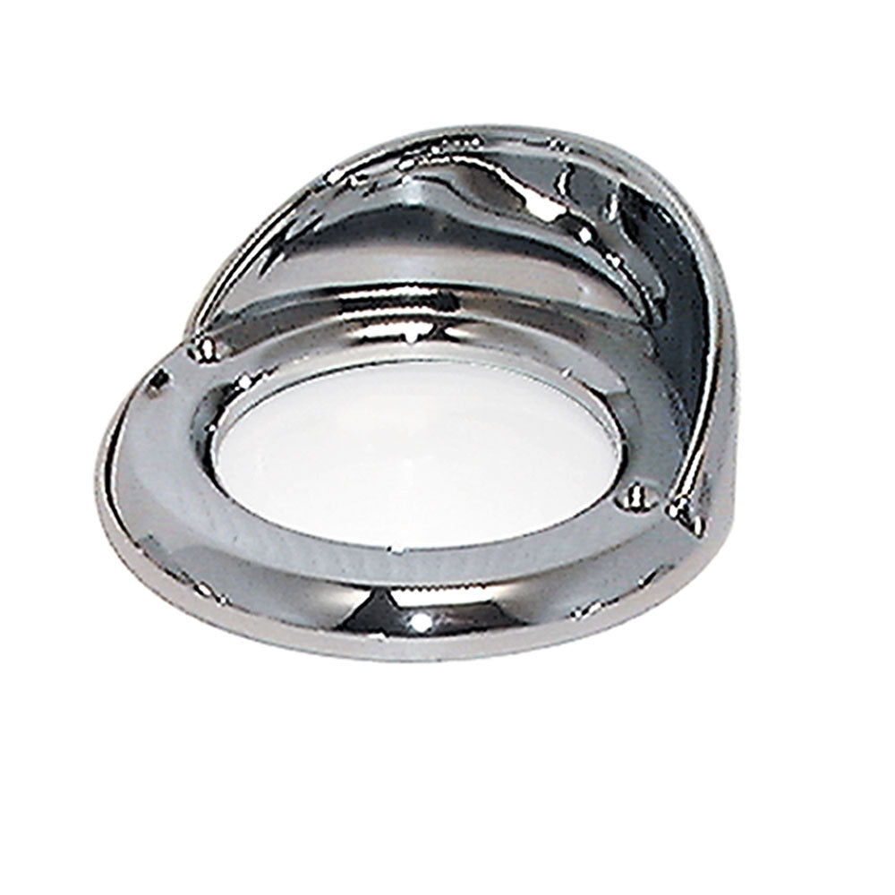 2-1/2" Chrome Plastic Light Bezel with Visor