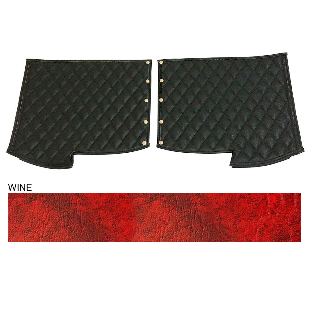 Peterbilt 379 Wine Quilted Fender Guards
