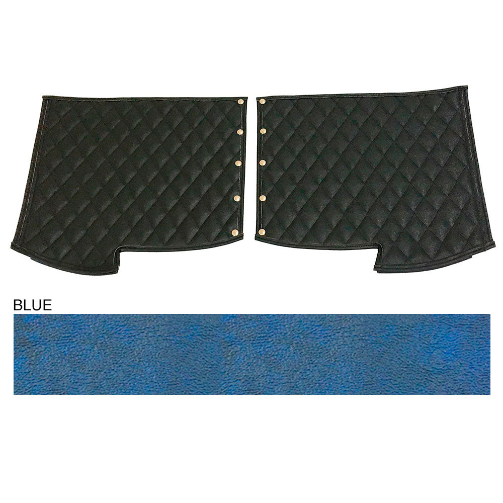 Peterbilt 379 Blue Quilted Fender Guards