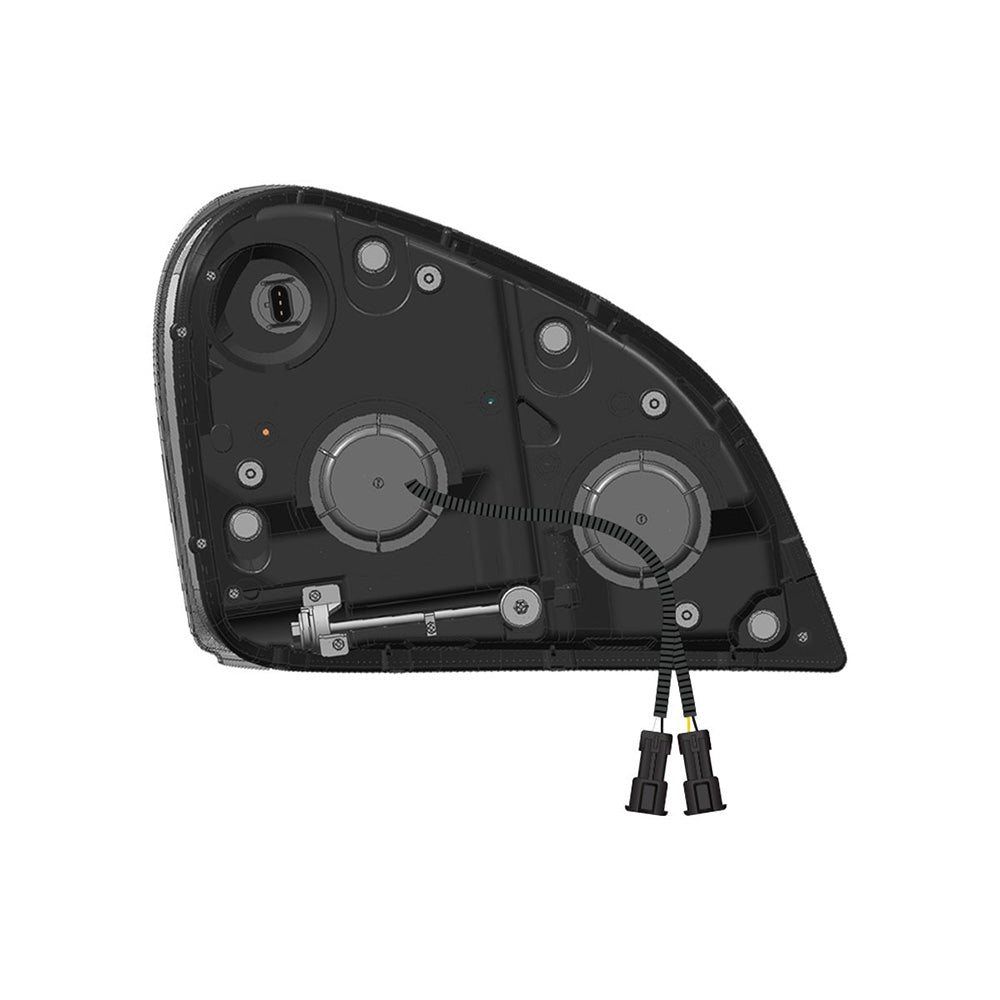 FL Cascadia Black LED Reflector Headlight Assembly