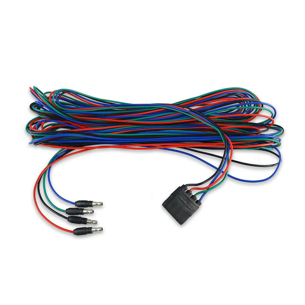 10ft RGB Extension Cable with 4 Male Bullet Plugs