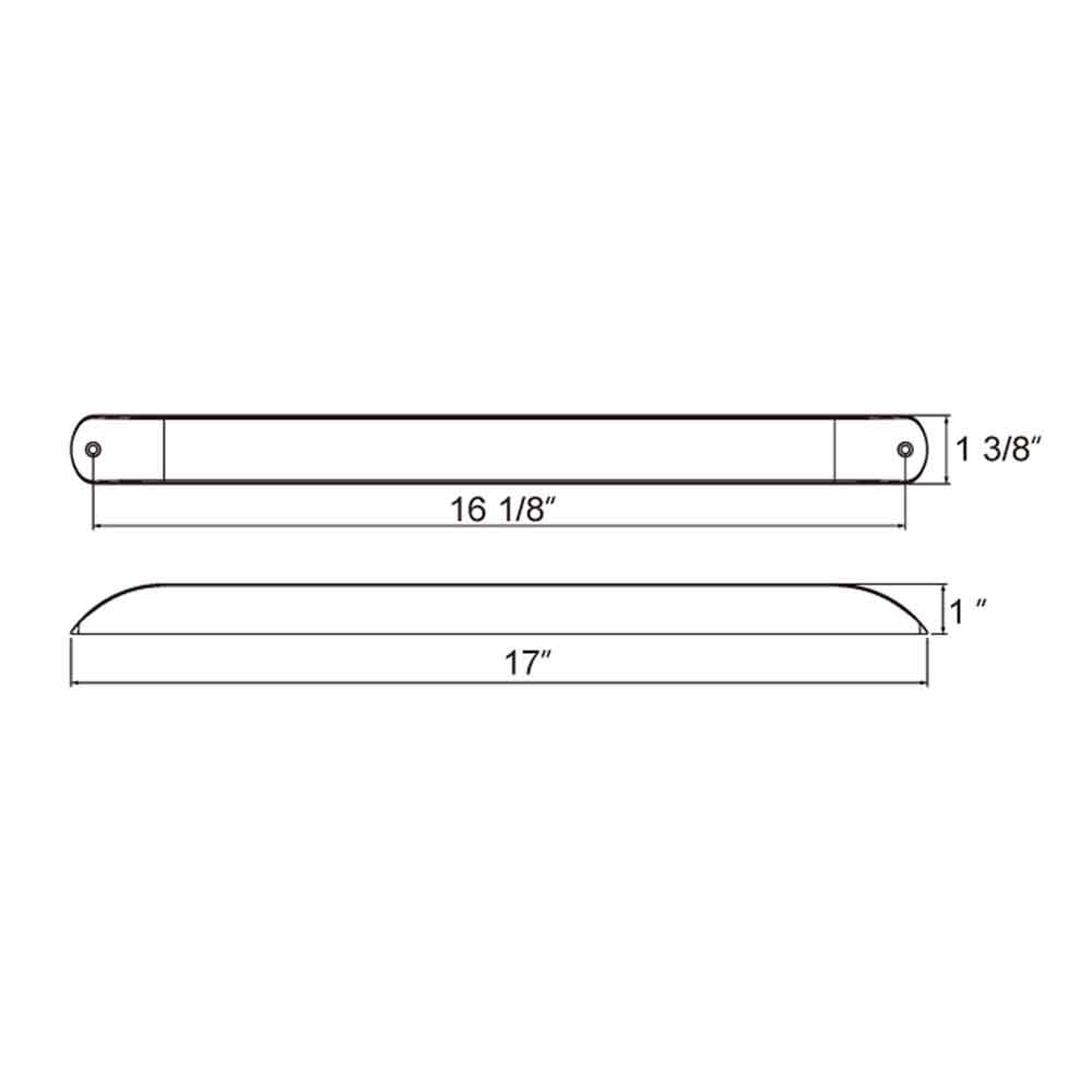 17" Amber 11 LED Turn Signal Lite Bar