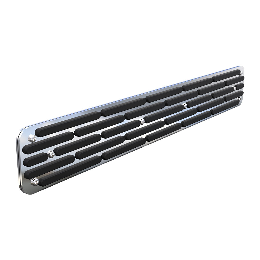 28" x 4" Polished Stainless Steel Step Plates