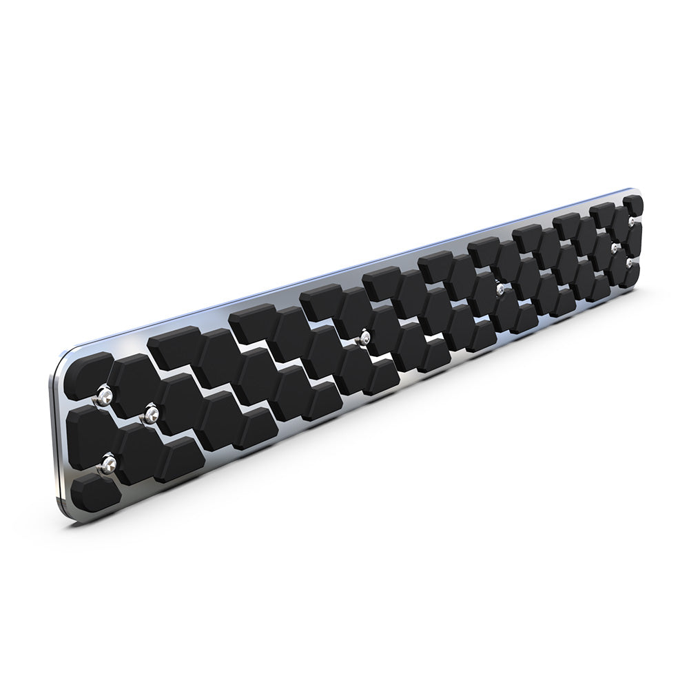 28" x 4" Polished Stainless Steel Step Plates