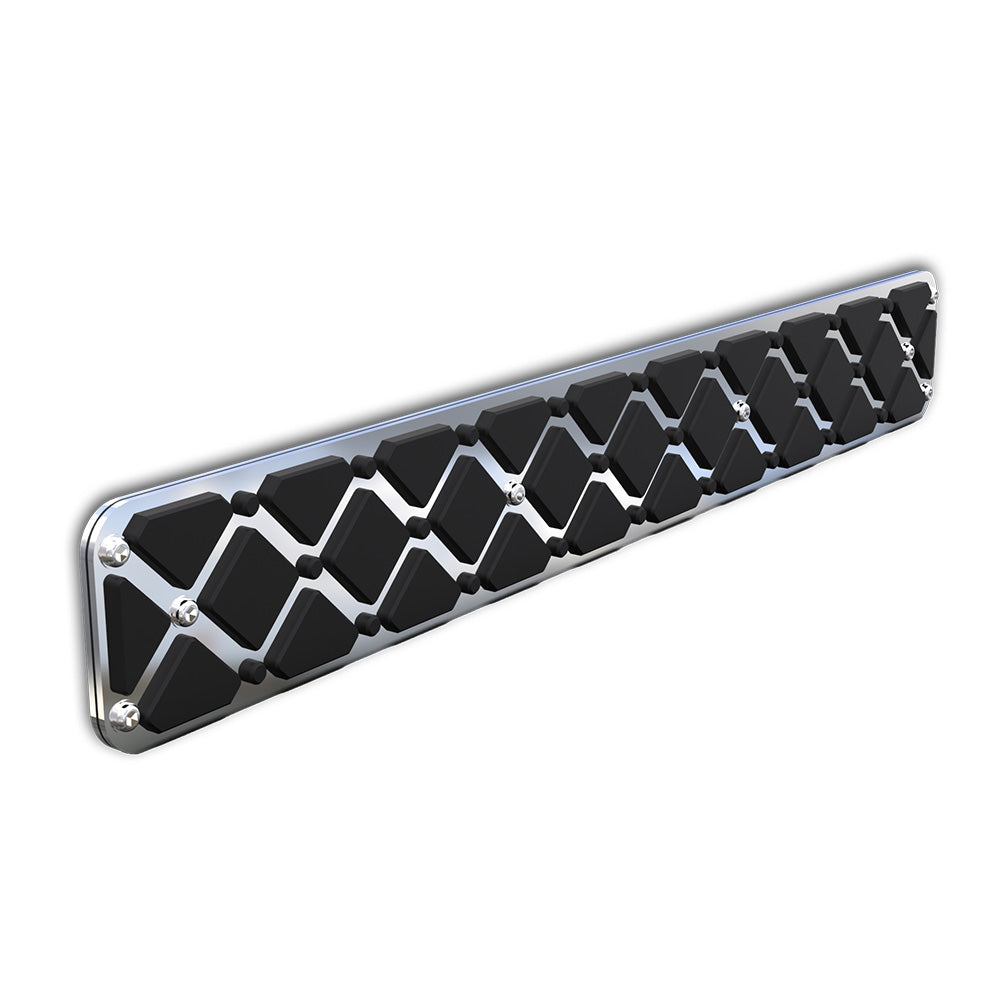 28" x 4" Polished Stainless Steel Step Plates
