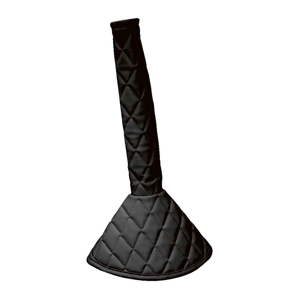 17" Quilted Black Shifter Boot Cover - 9" Shaft & 8" Boot