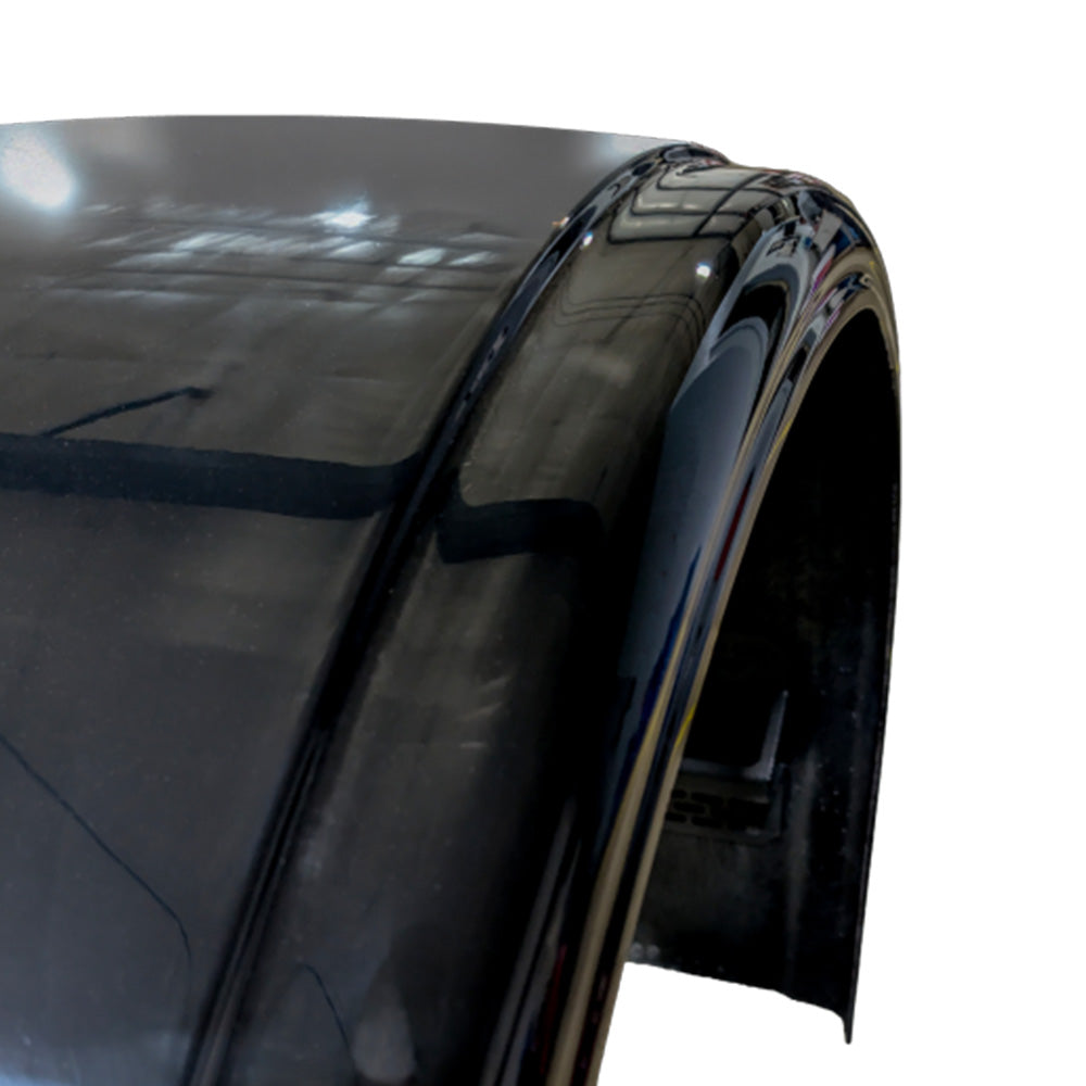 Black Fiberglass Single Axle Fender with 1" Side Drop