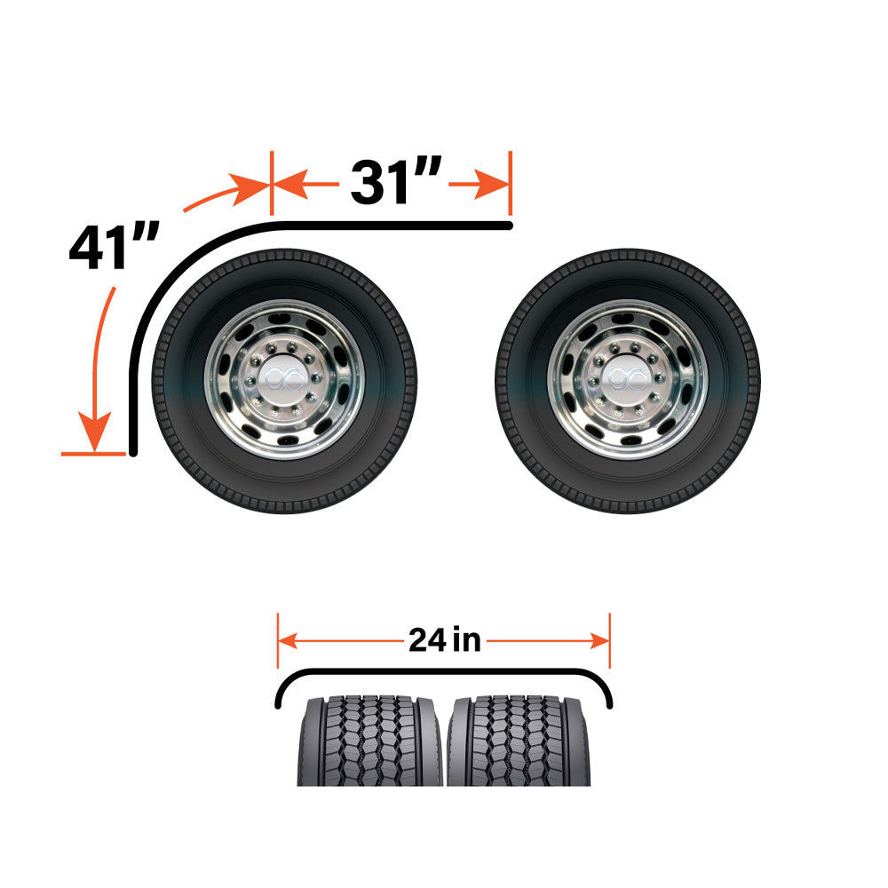 72" Half Fender with Long Front