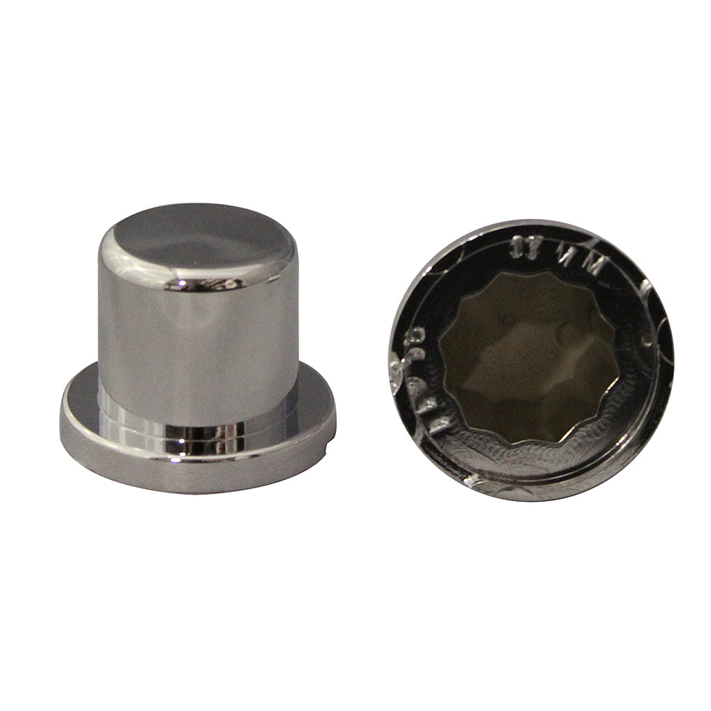 11/16" or 17mm Chrome Plastic Top Hat Nut Cover