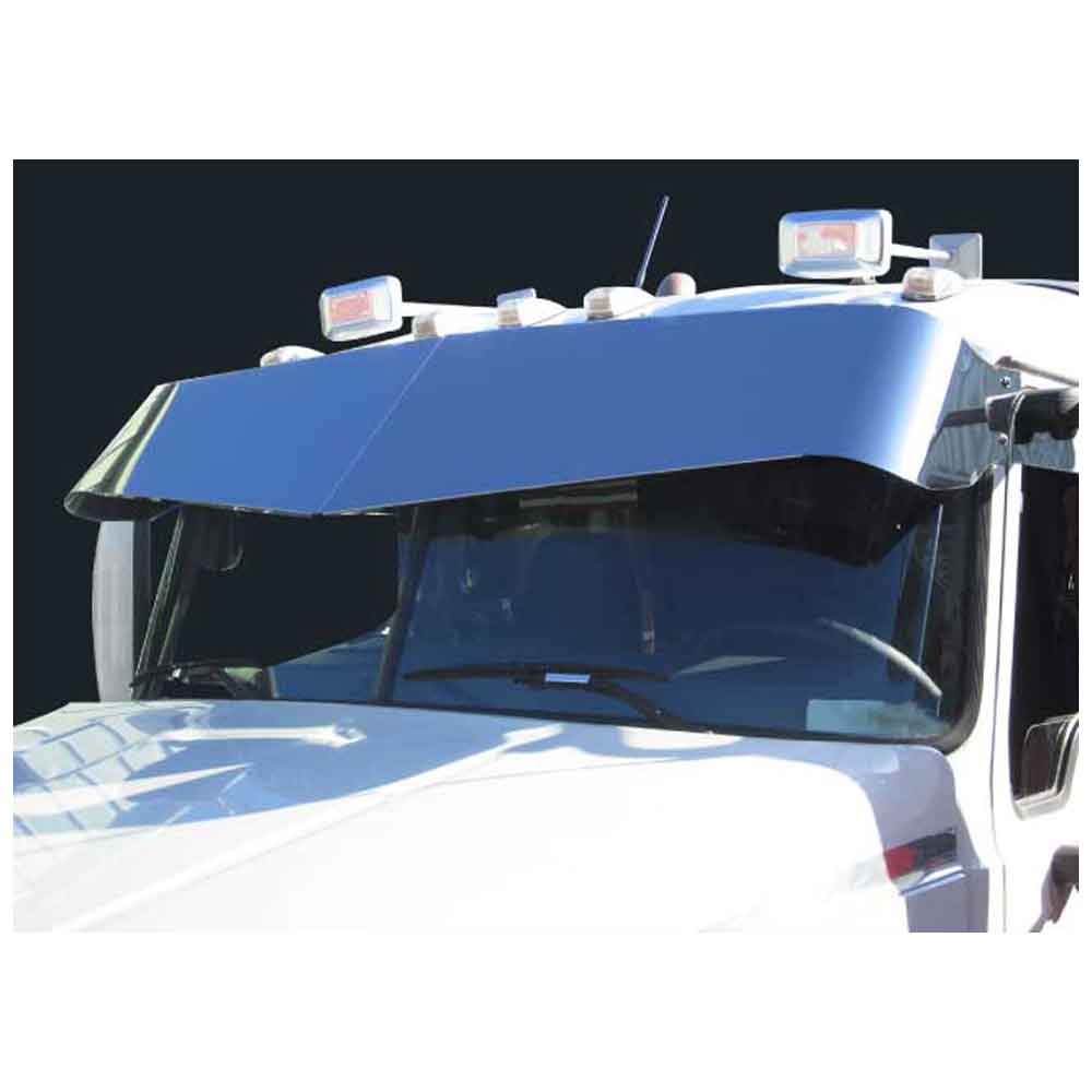 13" x 15" Mack Granite & Vision 2001-2007 Stainless Steel V Style Visor