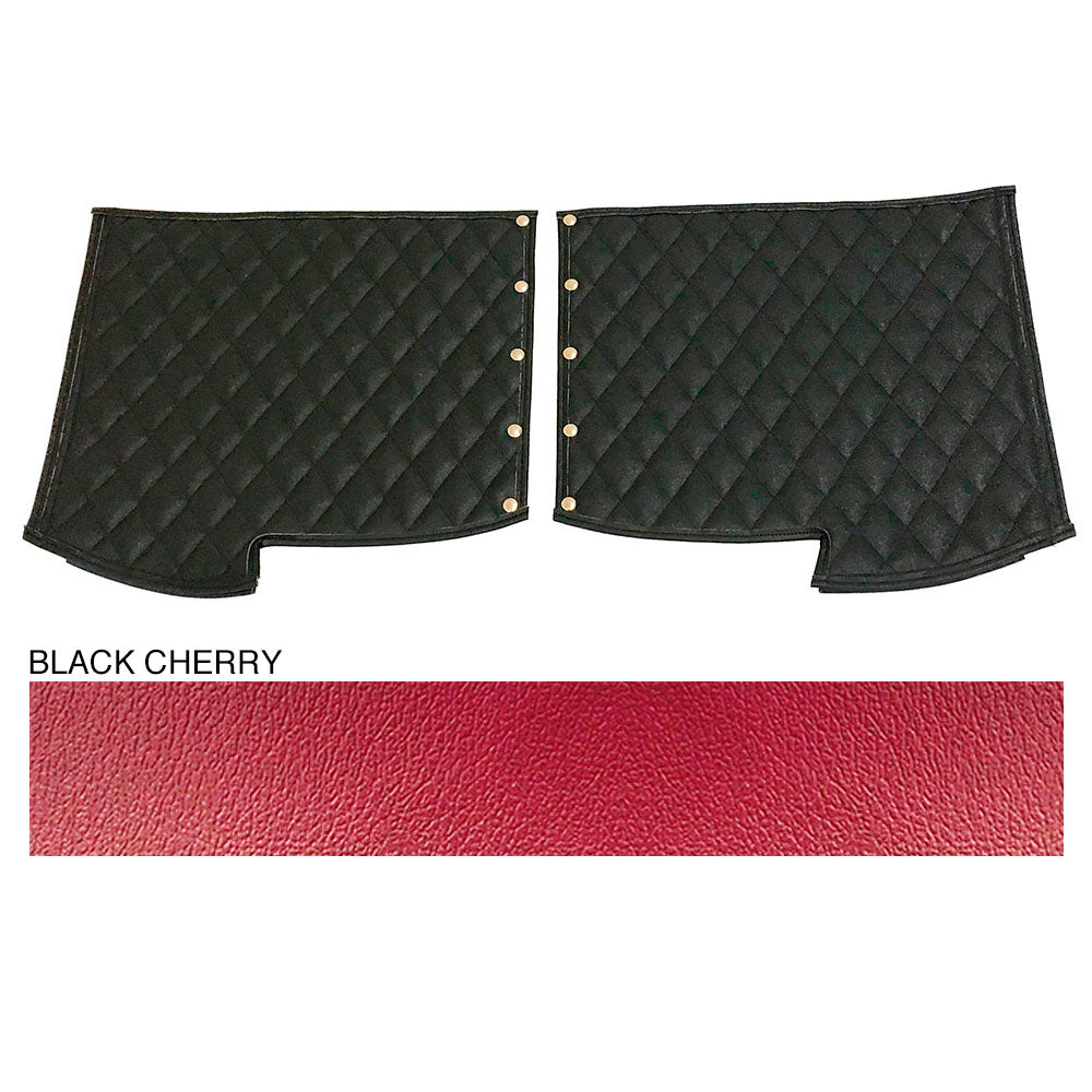Peterbilt 379 Black Cherry Quilted Fender Guards