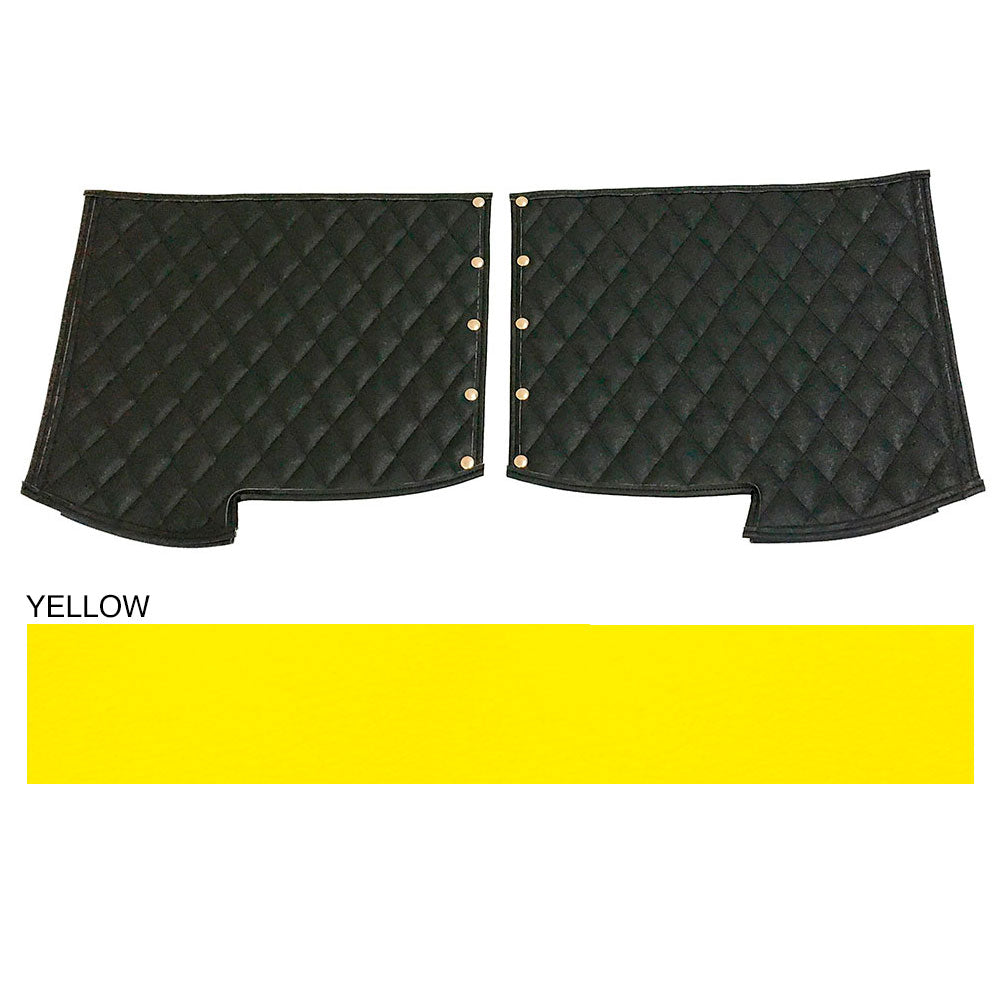 Peterbilt 379 Yellow Quilted Fender Guards