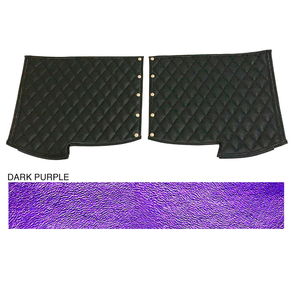 Peterbilt 379 Dark Purple Quilted Fender Guards