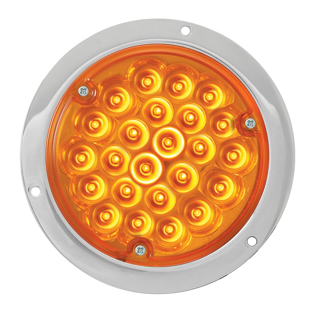4" Round Pearl LED Light in Housing with 1157 Plug