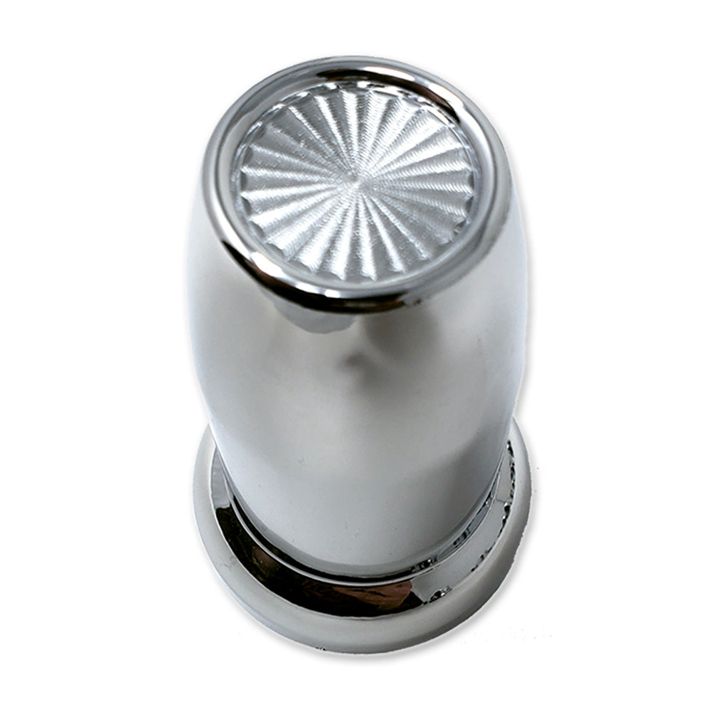 33mm Chrome Plastic Vortex Nut Cover - Push On