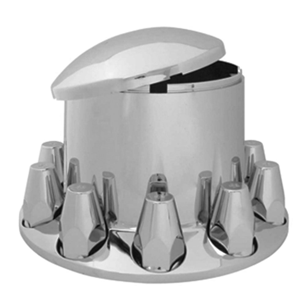 Chrome ABS Rear Axle Covers with 33mm Nut Covers