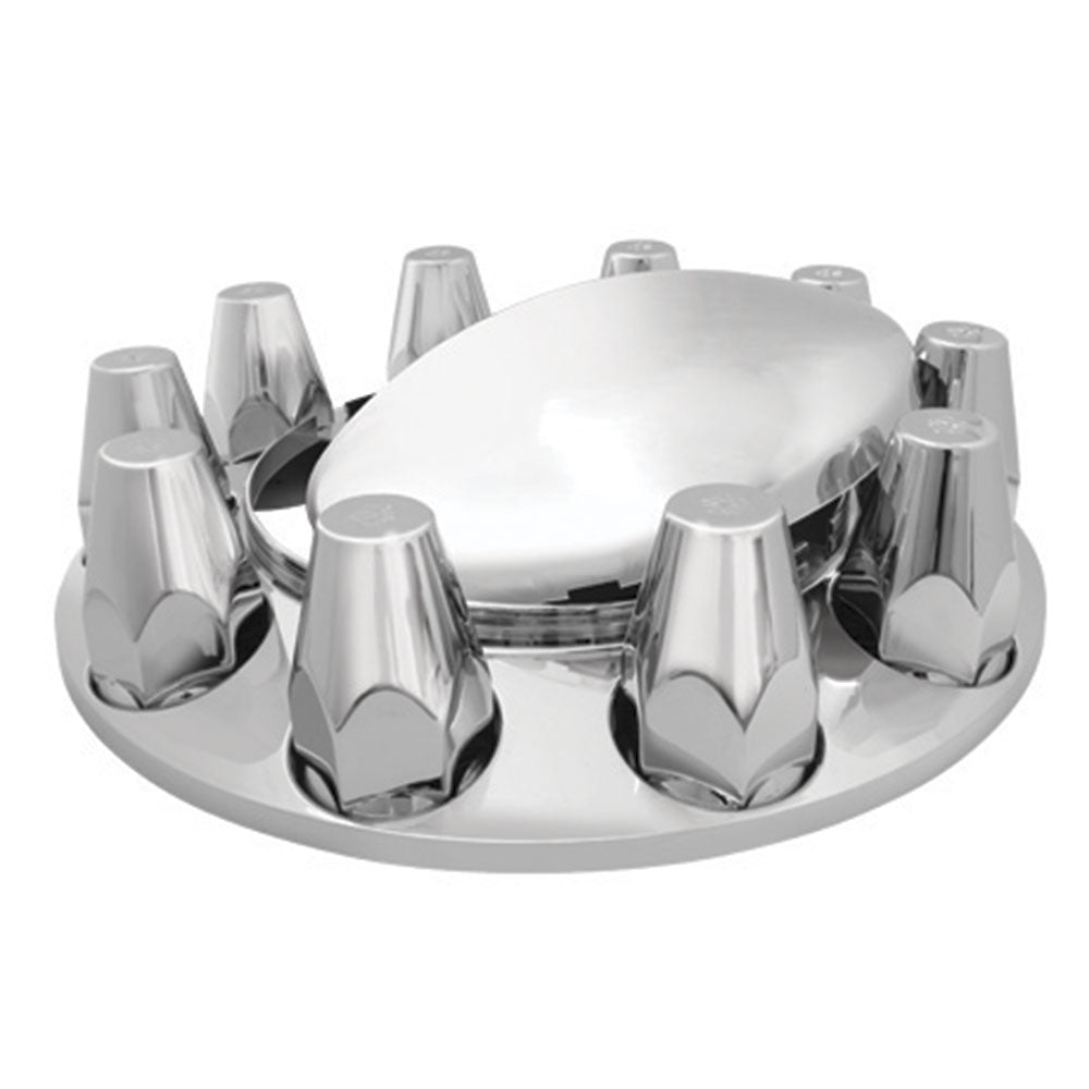 Chrome ABS Front Axle Covers with 33mm Nut Covers