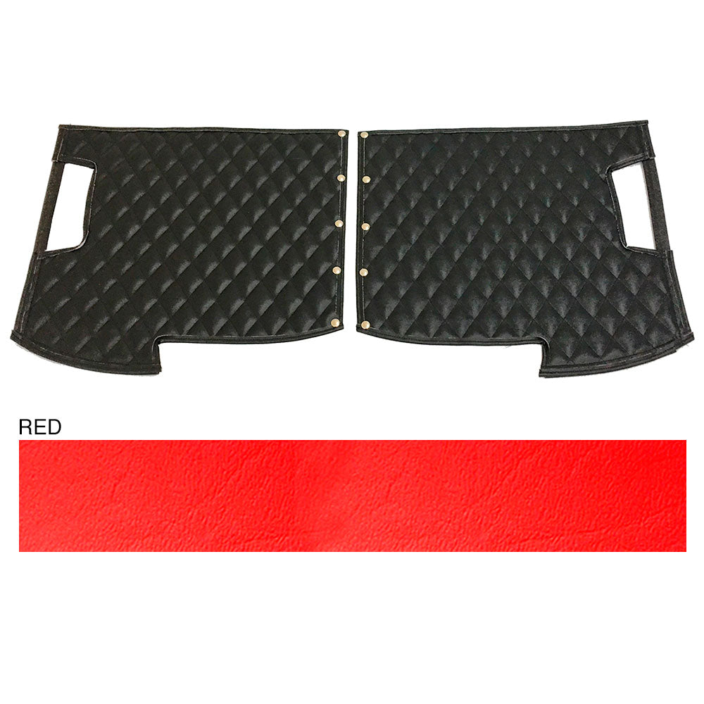 Peterbilt 359 Red Quilted Fender Guards