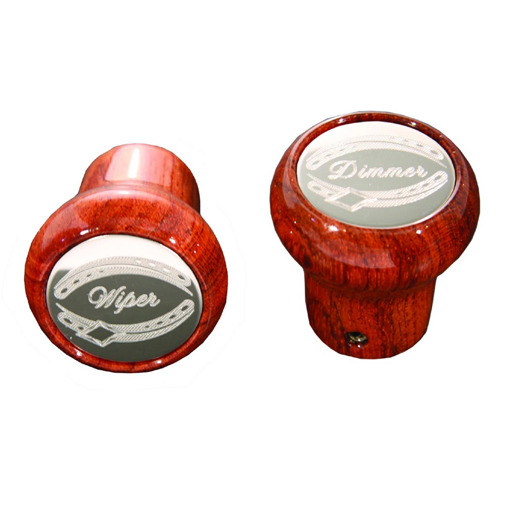 Rosewood Dimmer and Wiper Knob Set