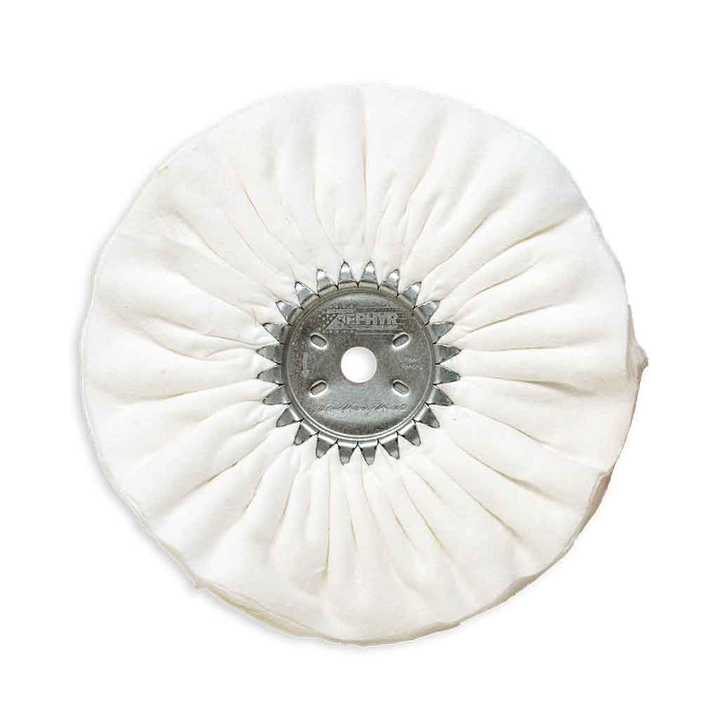 Zephyr White Flannel 10" Buffing Wheel