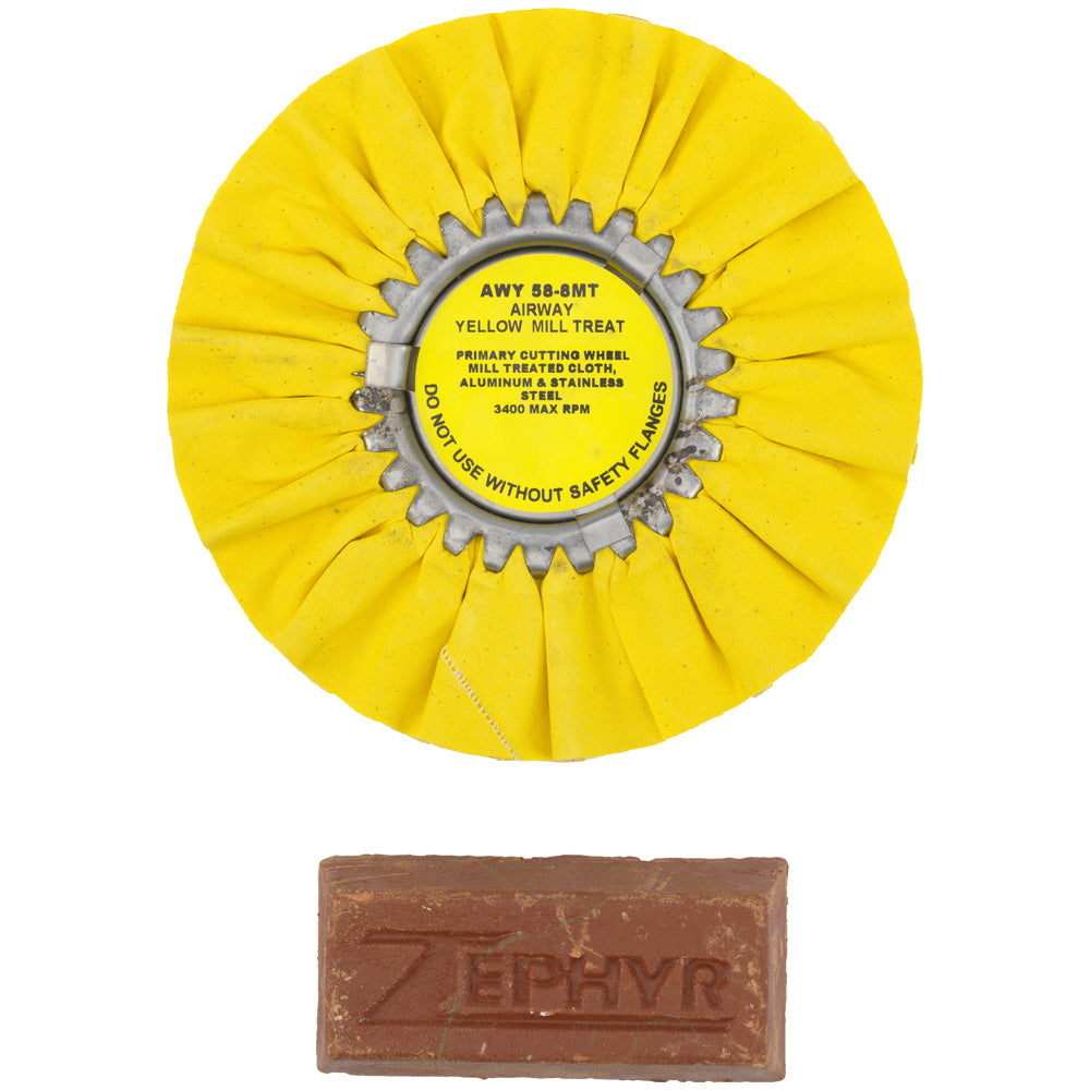 8" Buffing Wheel with Rouge Bar