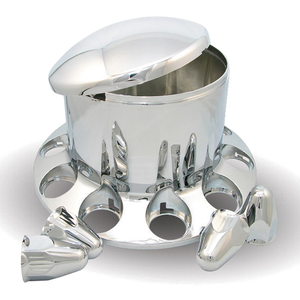 Chrome ABS Rear Axle Cover with 33mm Nut Covers