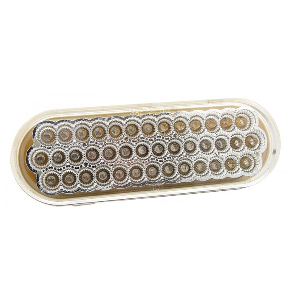 Red with Clear Lens 40 Diode Oval Light