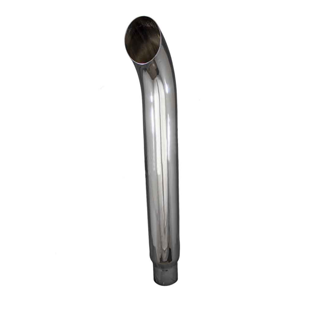 6"-5"D x 48"L Curved Chrome Stack