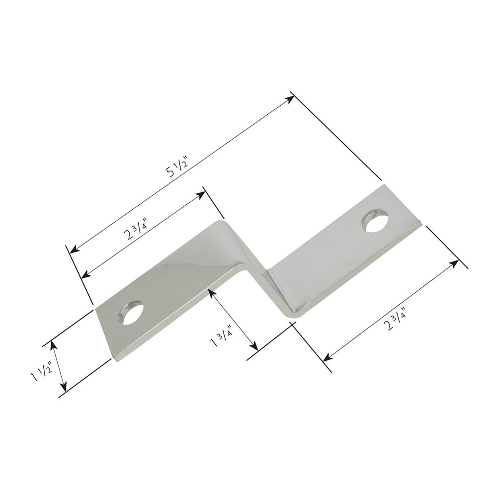 Chrome Z-Bracket for Mirror