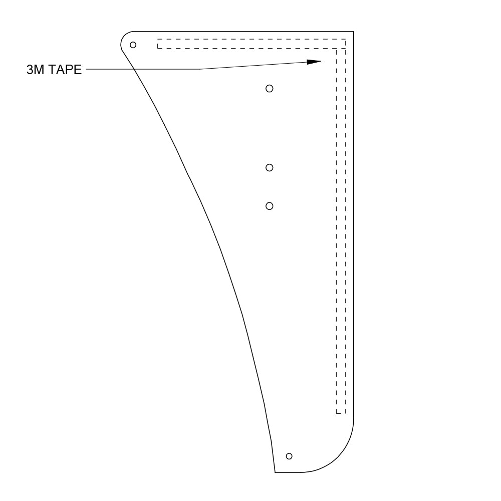 Kenworth W900L Lower Hood Extension Panels
