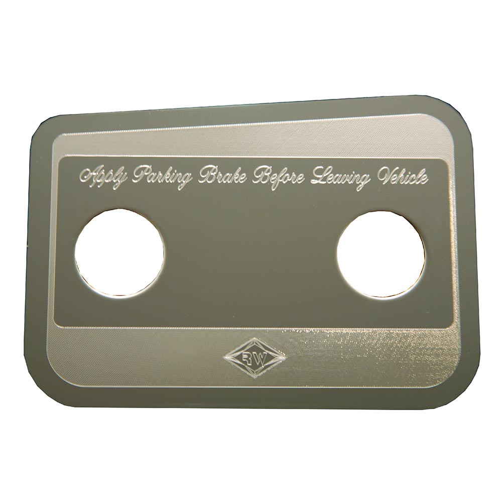 Peterbilt 2006+ Parking Brake Control Plate
