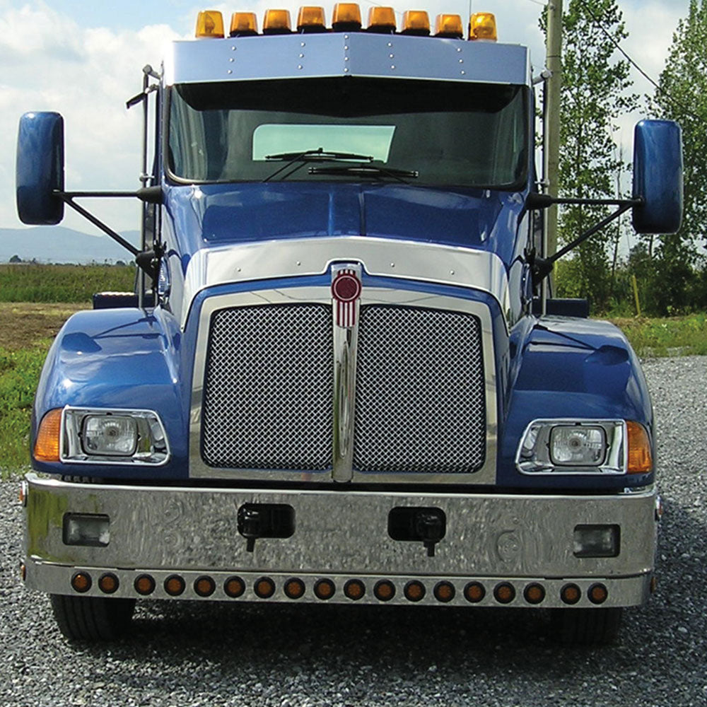 Kenworth T300 Stainless Hood Shield Bug Deflector