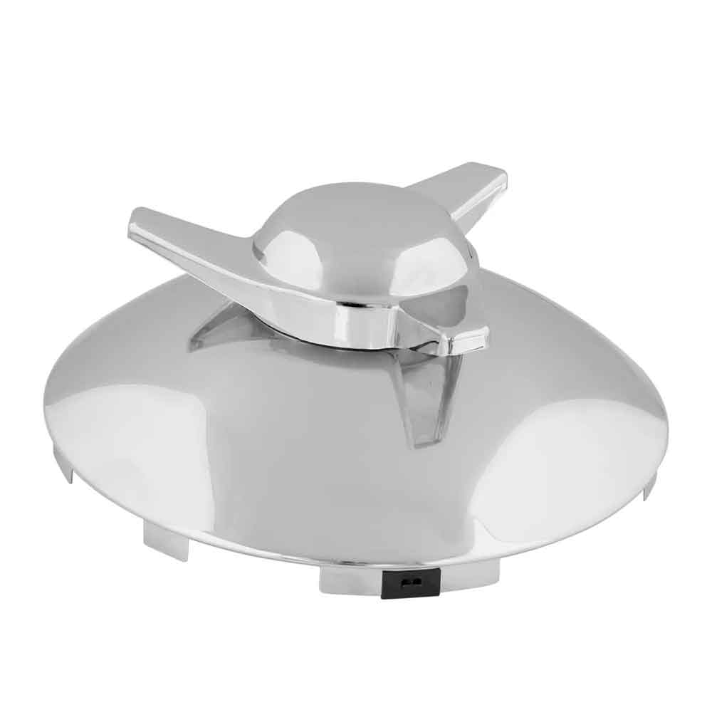 Chrome Right Hand Spinner Front Hubcap 7/16" Lip