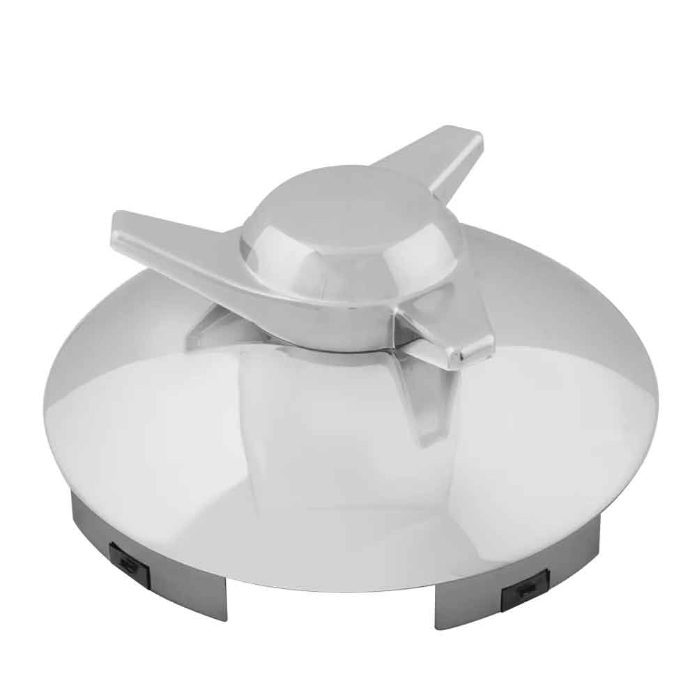 Universal Chrome R/H Spinner Front Hubcap 1" Lip