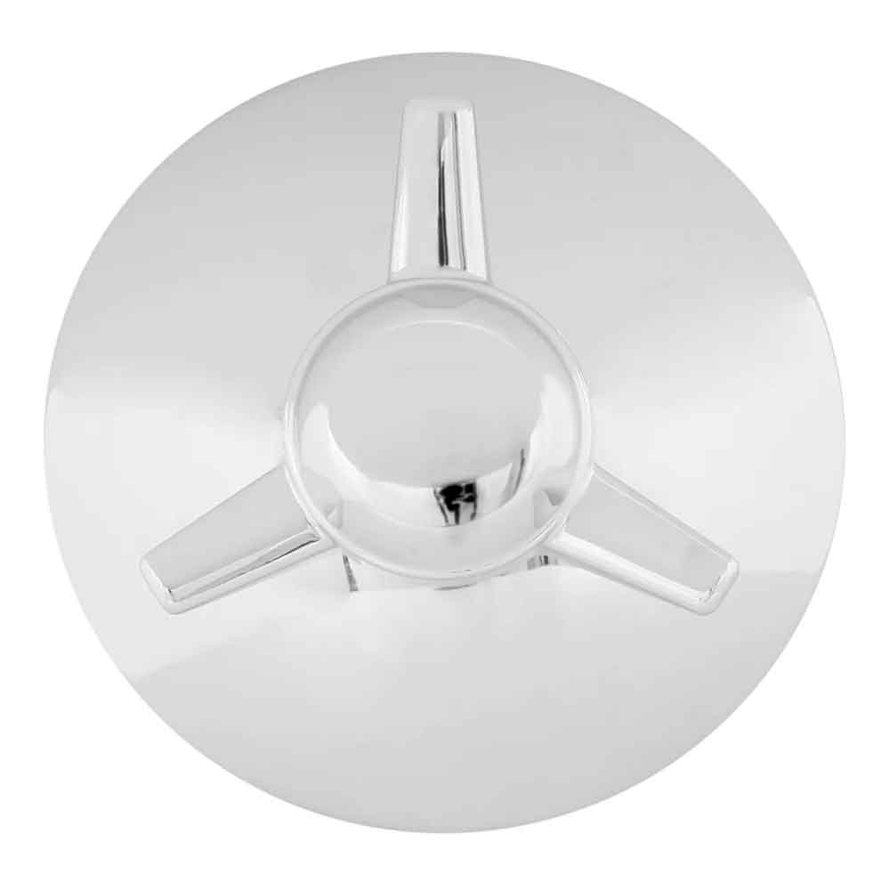 Universal Chrome L/H Spinner Front Hubcap 1" Lip