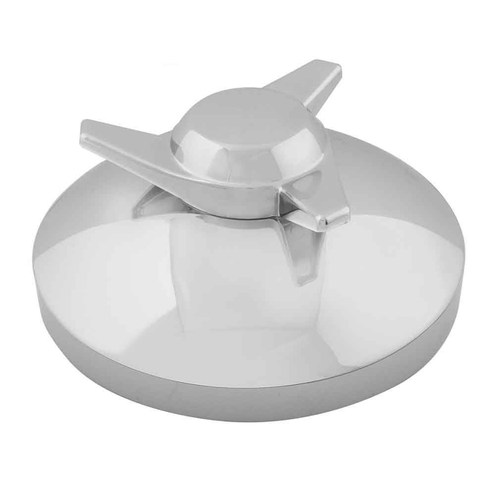 Left Spinner Rear Hubcap 8-1/2"D Axle, 5/8" Stud