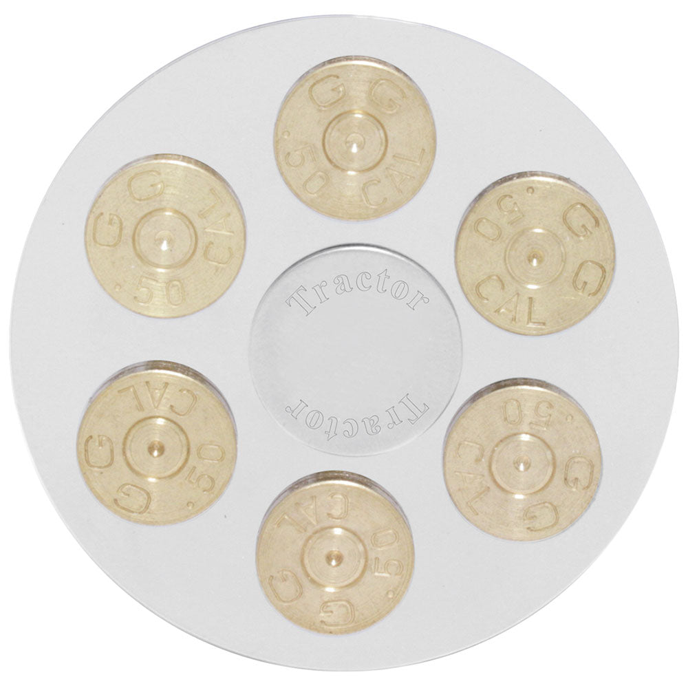 Chrome Plastic Gun Cylinder Tractor/Trailer Knob - Thread On