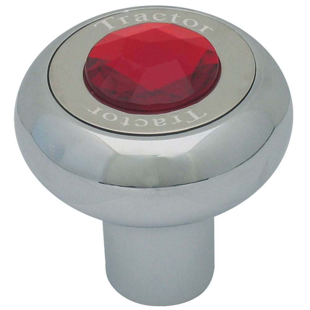 Screw On Chrome Tractor Knob with Jewel