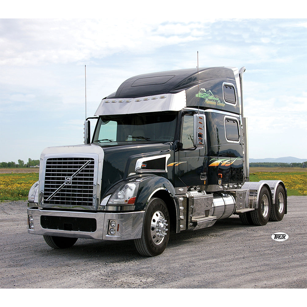 Volvo VN, VT 17" Gangster Visor with Light Cutouts